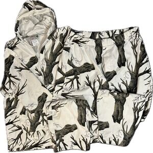 Vintage Golden Retriever Outdoor Apparel Tree Camo overwhites Set Mens XL White